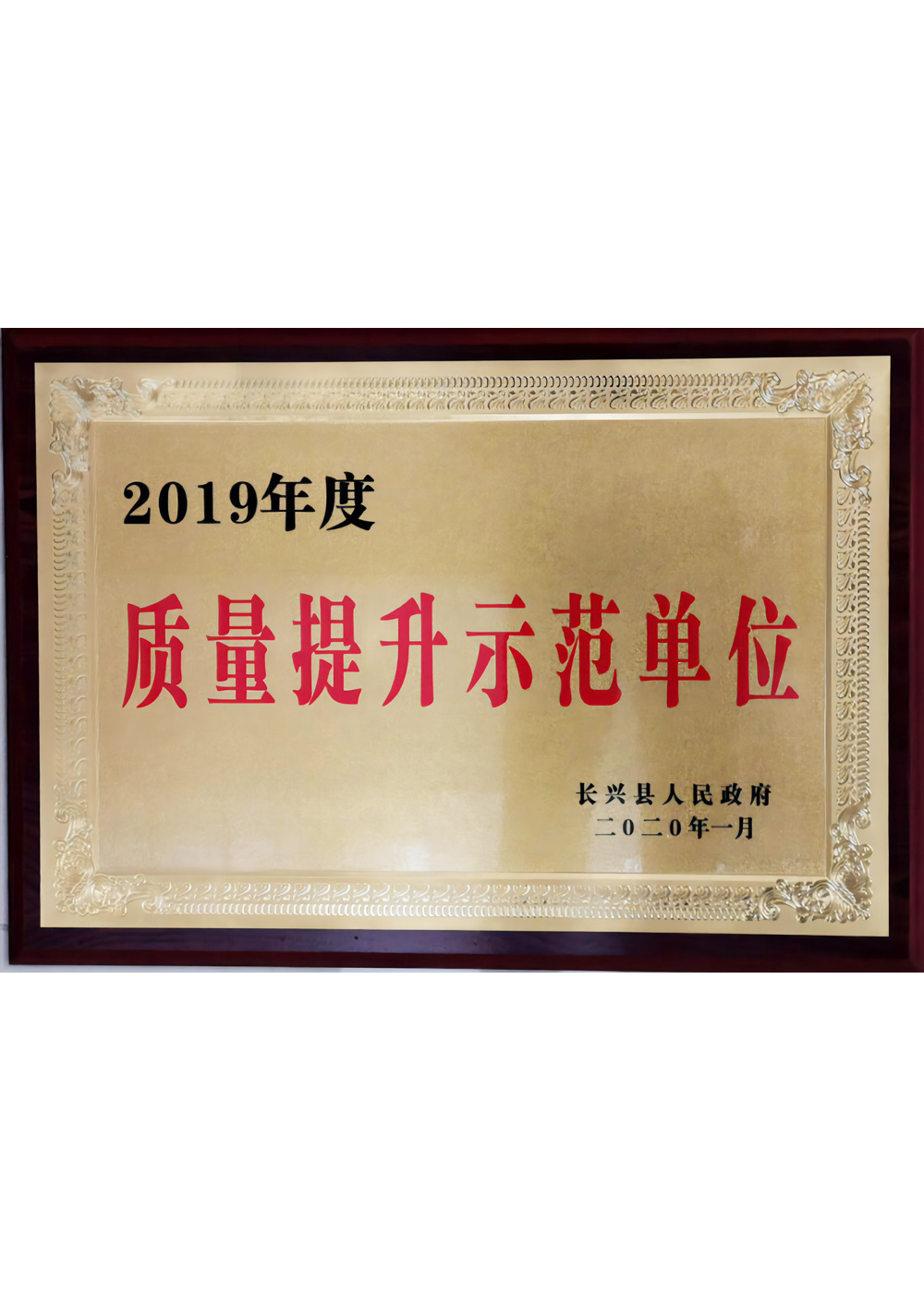 2019質量提升示範單位