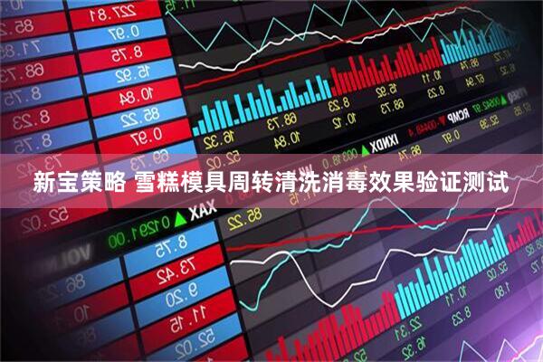新宝策略 雪糕模具周转清洗消毒效果验证测试